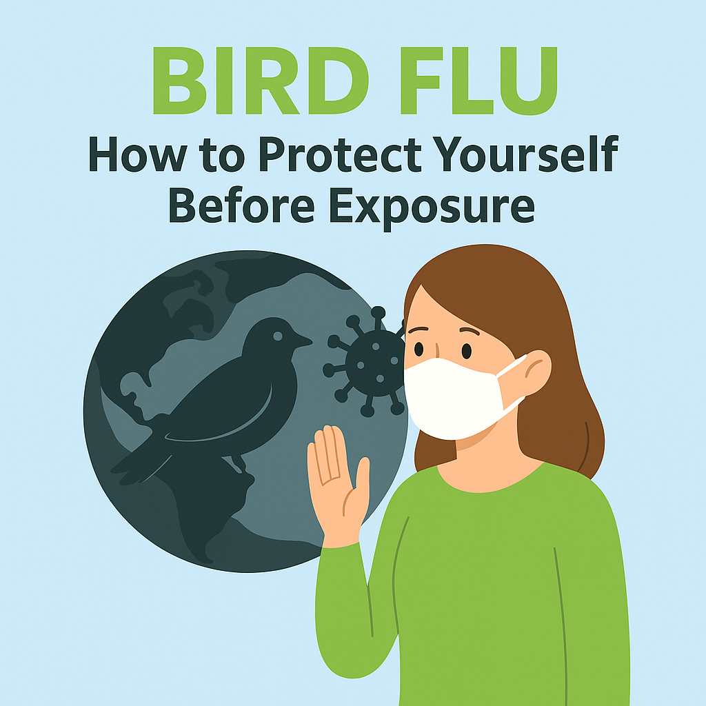 Bird flu prevention illustration for joepill.com