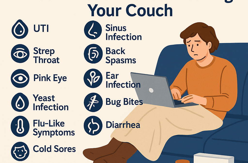 12 Conditions You Can Treat Online Without Leaving Your Couch