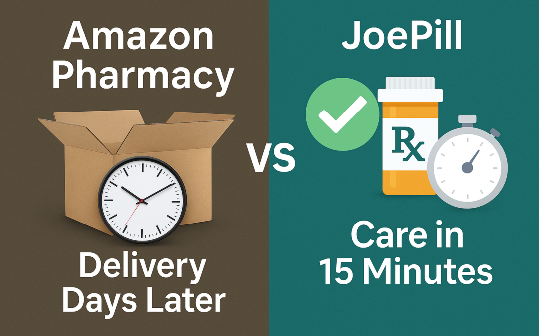 JoePill vs Amazon Pharmacy: Which One Gets You Care Faster?